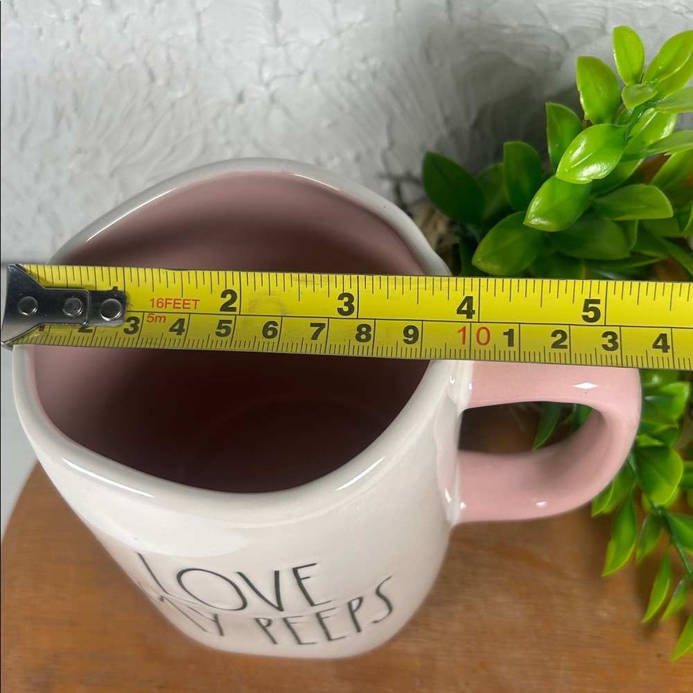 Rae Dunn “Love My Peeps' Mug White Pink 18 Oz Mug Easter Spring Coffee Drink Mug - Picture 10 of 11